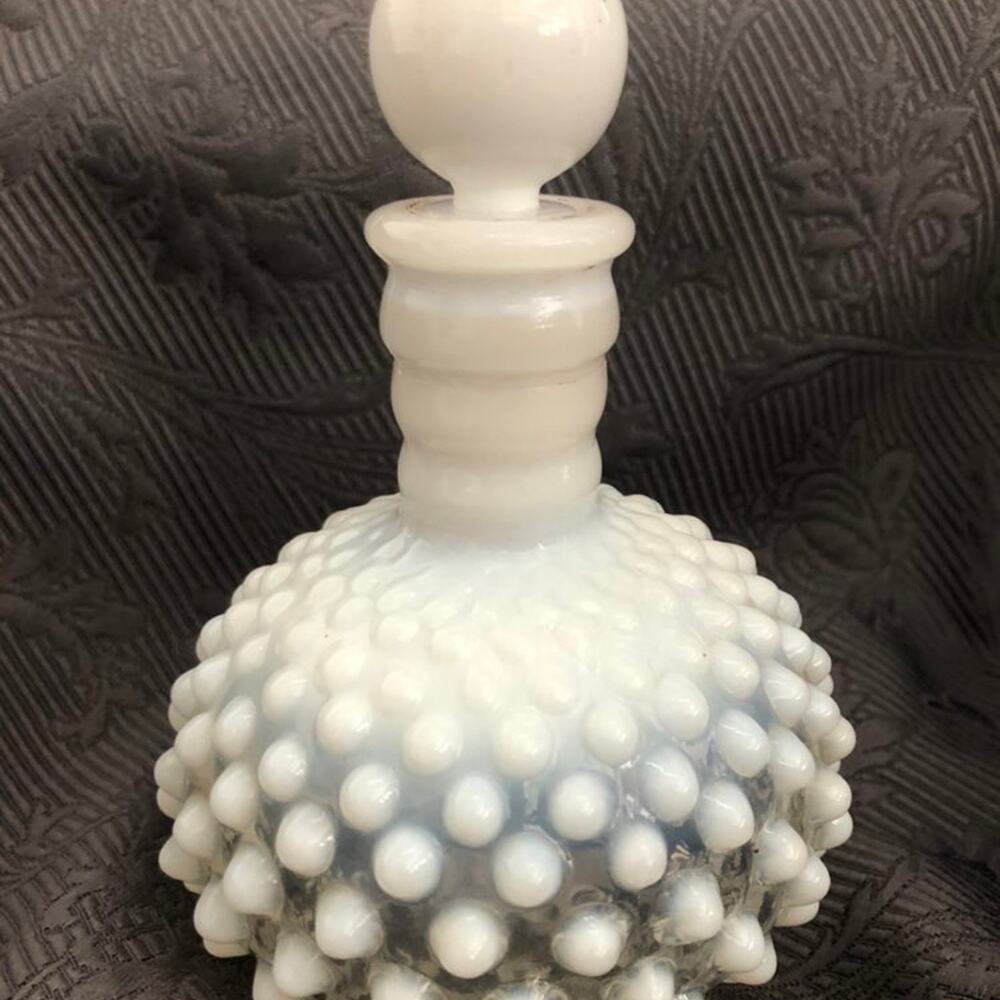Vintage Fenton Hobnail Opalescent Bottle